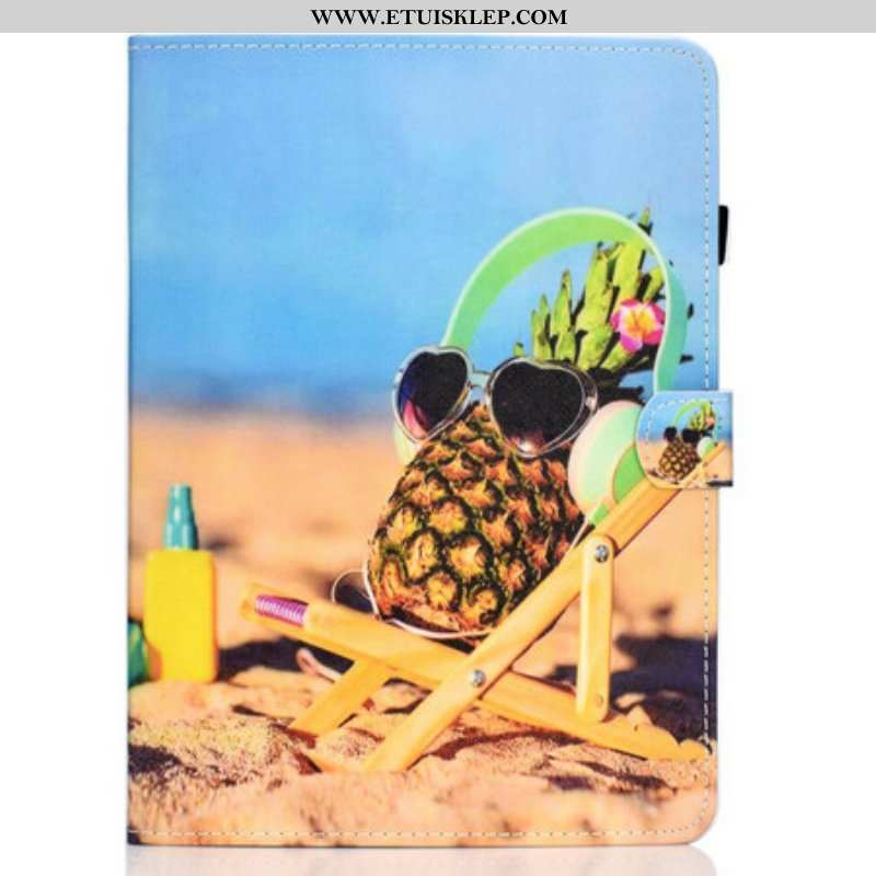 Skórzany Futerał do iPad Pro 11" (2022) Ananasowa Plaża